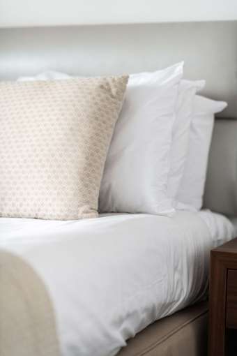 Saunton Sands Hotel Accommodation Bedroom Cushion on Bed