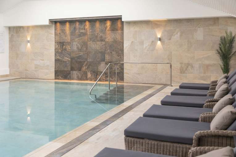 Saunton Sands Hotel Source Spa Loungers by Indoor Swimming Pool