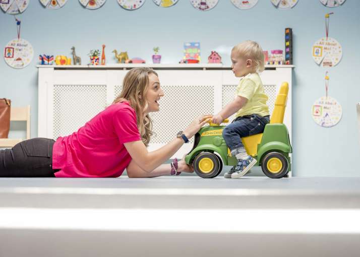 Saunton Sands Hotel Child and Carer in Childrens Playroom