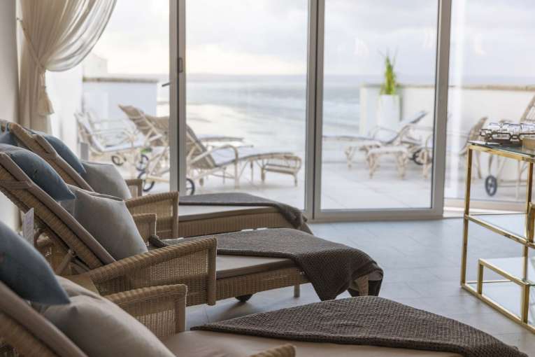 Saunton Sands Hotel Source Spa Relaxation Room and Sun Deck