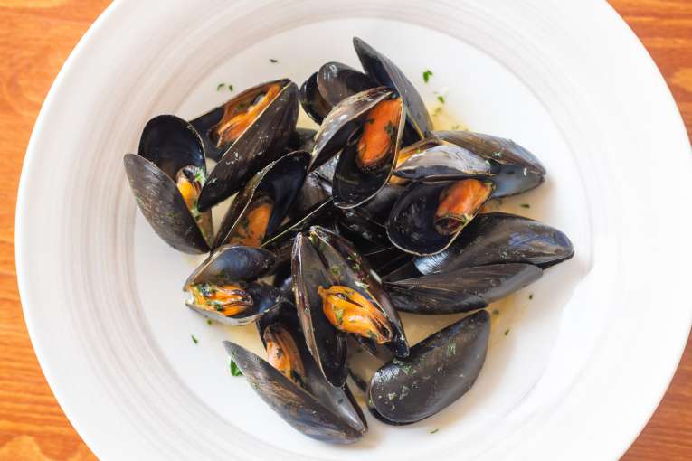 Mussels served in the Dining Room