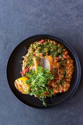 Beachside Grill Fish Risotto 