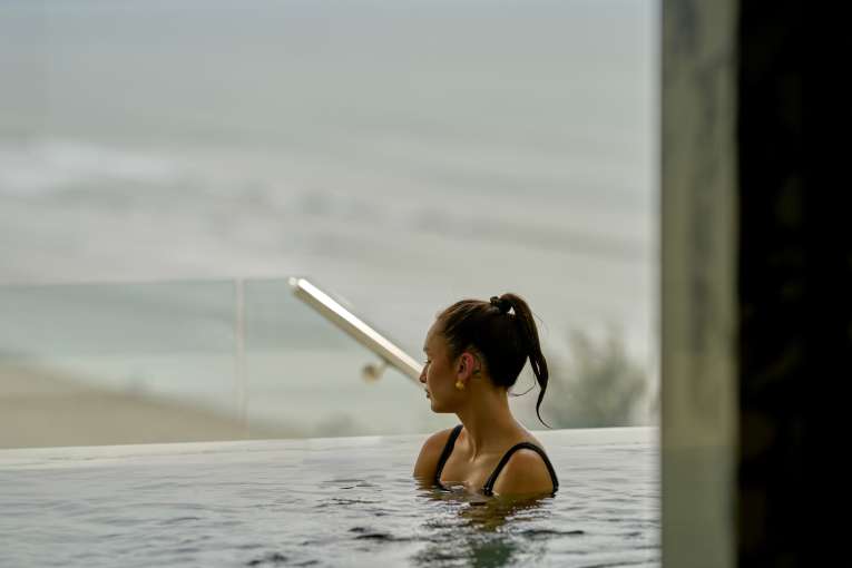 lady in vitality pool