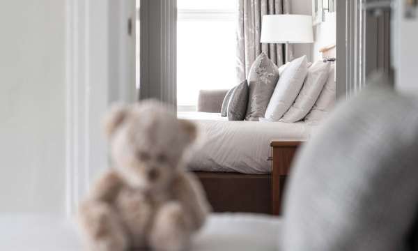 Saunton Sands Hotel Family Suite (308) Accommodation Teddy Bear and Bedroom Through Door
