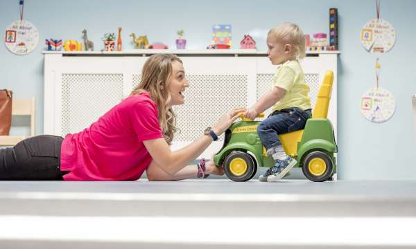 Saunton Sands Hotel Child and Carer in Childrens Playroom