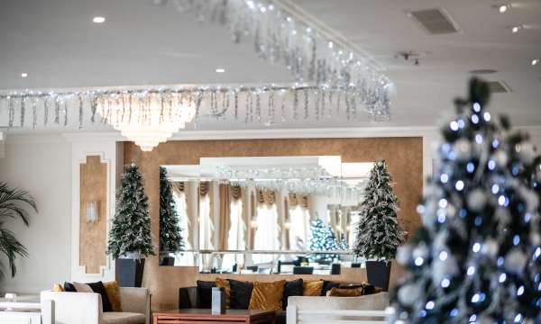 Christmas decorations in the Terrace Lounge