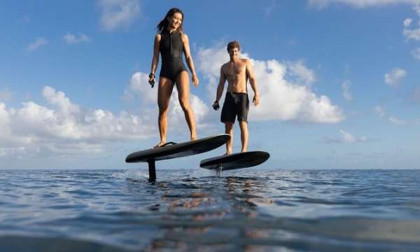 People riding Slack Tide Efoils 