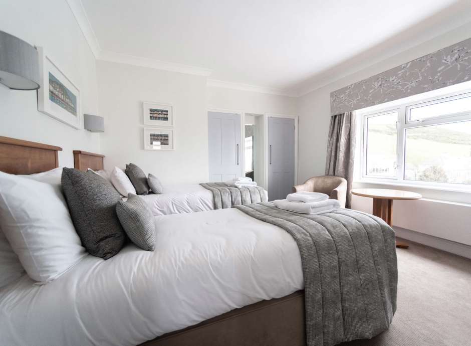 Saunton Sands Hotel Family Suite (308) Accommodation Bedroom with Twin Beds and Seating