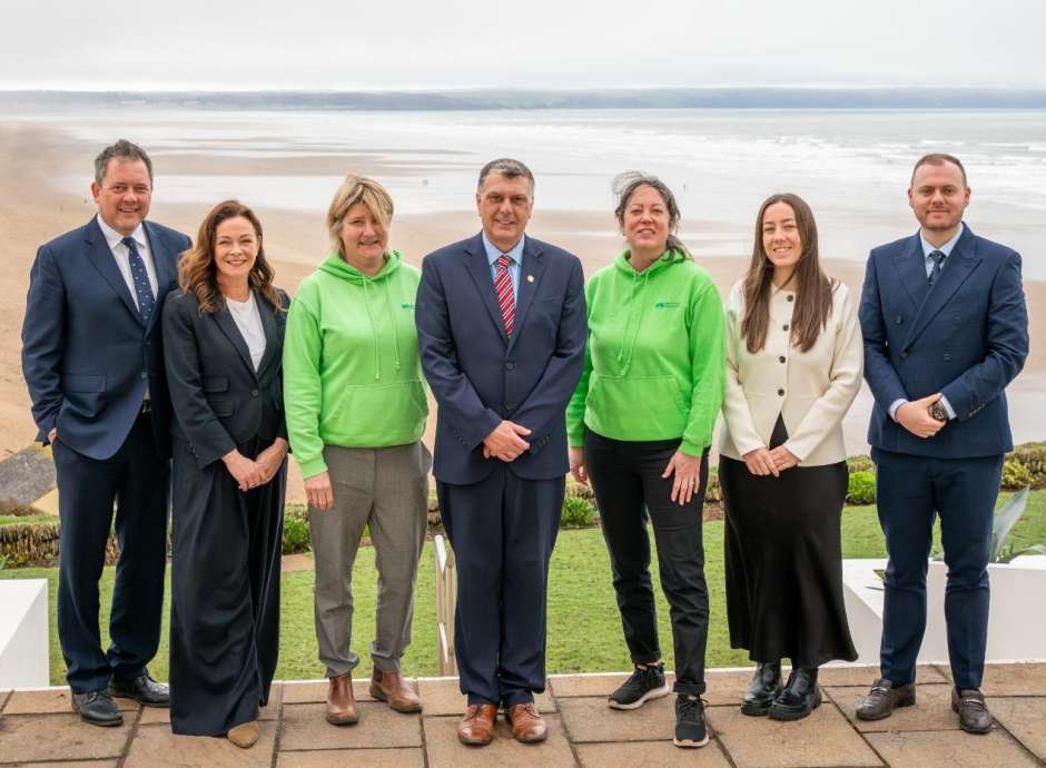 directors of Brend Collection with organisers of Children's Hospice South West at Saunton Sands Hotel