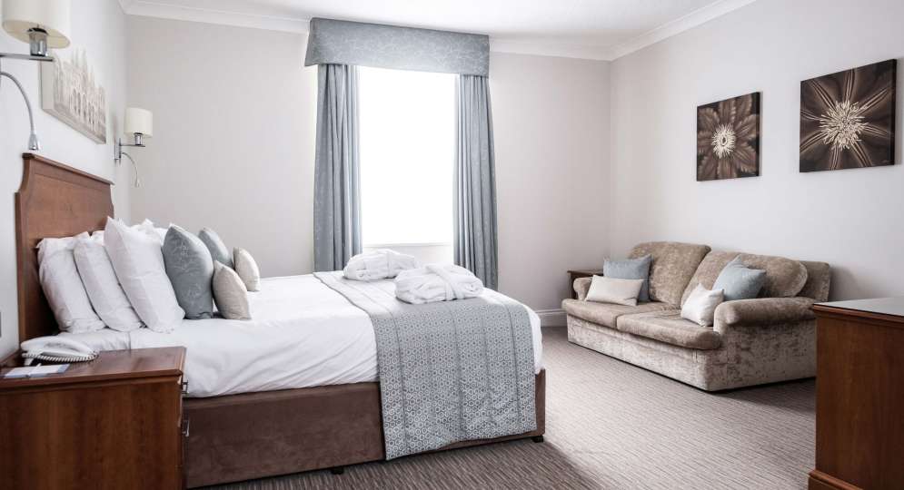 Saunton Sands Hotel Spacious Inland Room (405) Accommodation Bedroom with Seating Area