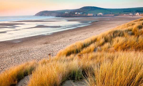 Sunset Over Croyde Beach North Devon