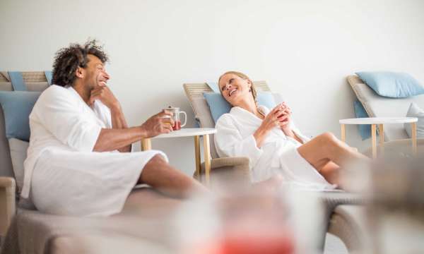 Couple in relaxation room