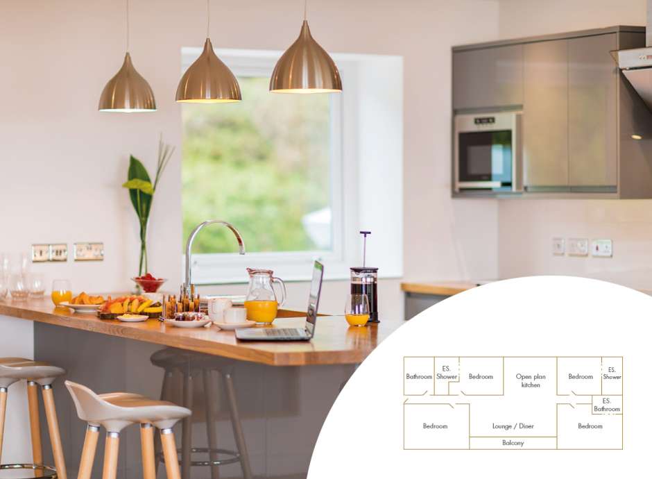 Penthouse Apartment with floorplan