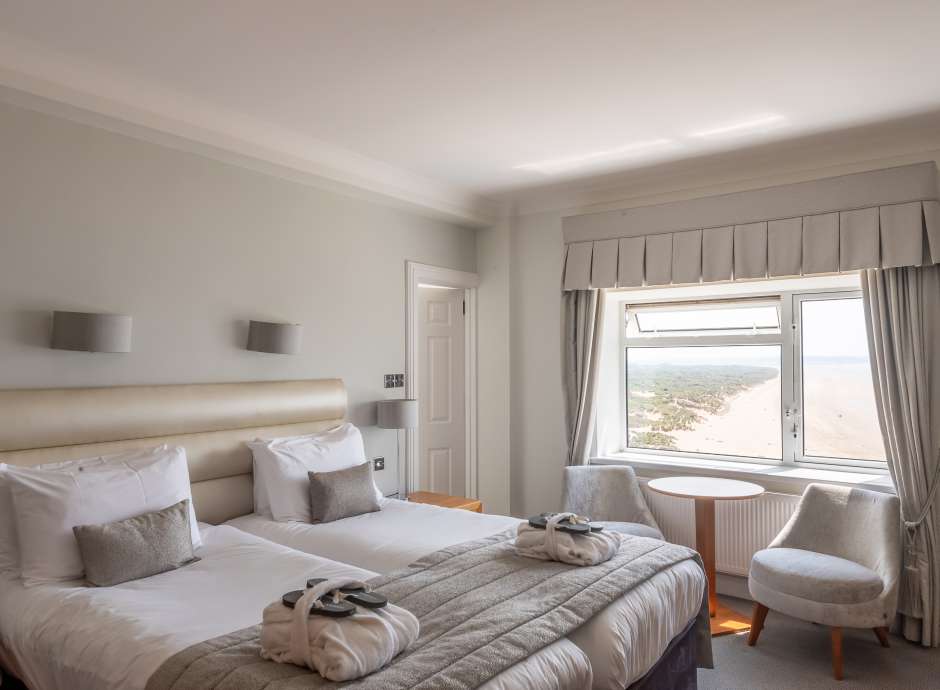 Double sea facing bedroom
